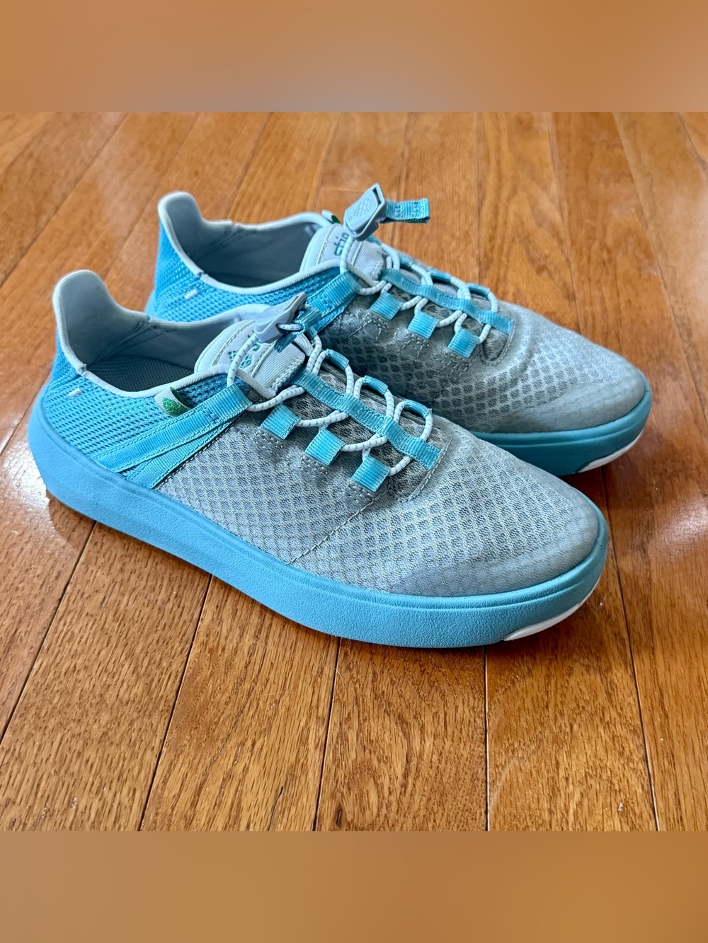 Stio Womens 6.5 CFS Shoes Calming Water Blue Gray Sneakers Hiking Trail Gorpcore
